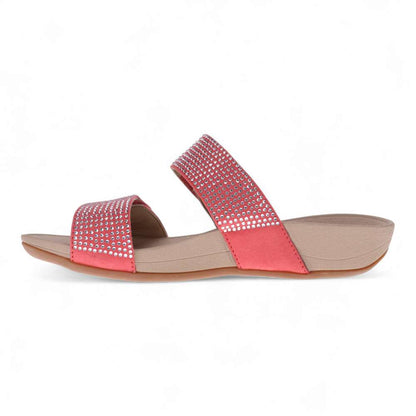 Avoca Slide - Coral Rhinestone