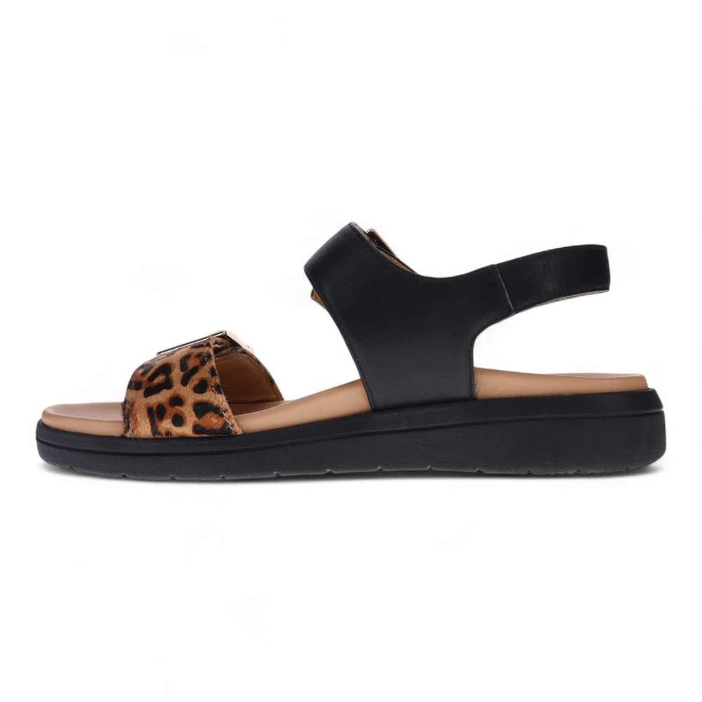 Bettina Slingback Sandal - Black Leopard