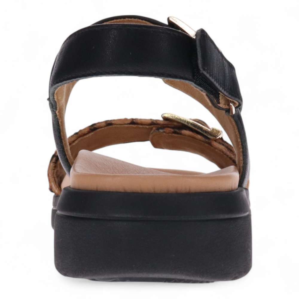 Bettina Slingback Sandal - Black Leopard