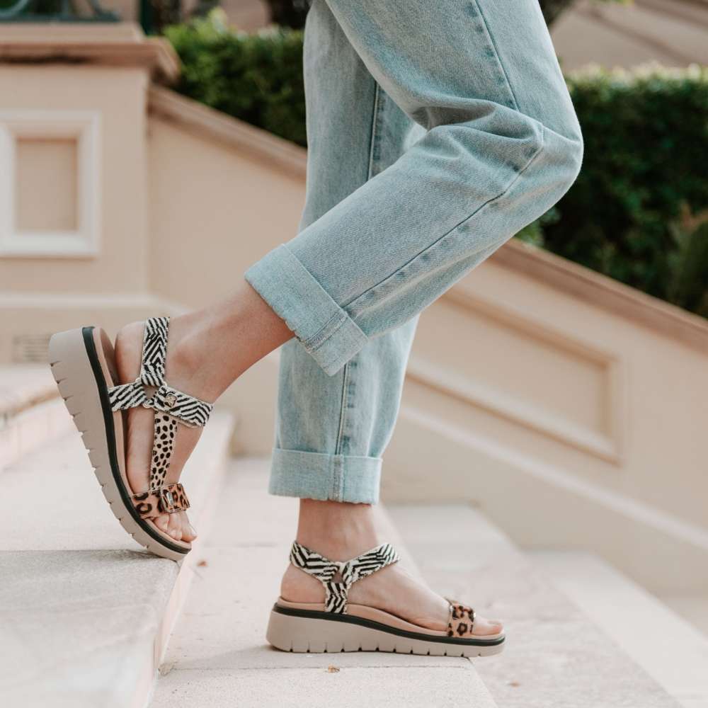 Candice Sandal - Leopard Multi