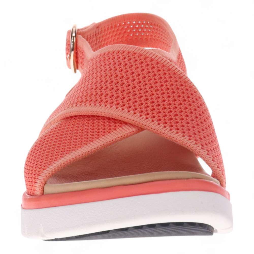 Celia Wedge Sandal - Coral