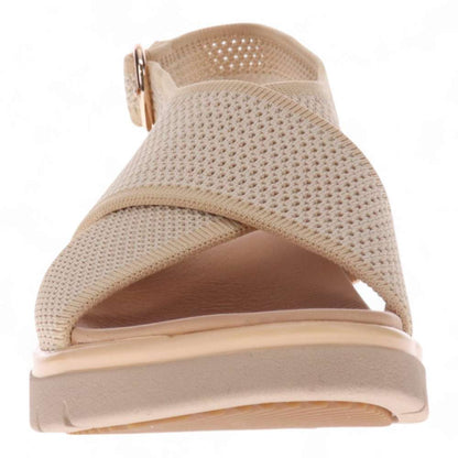 Celia Wedge Sandal - Beige