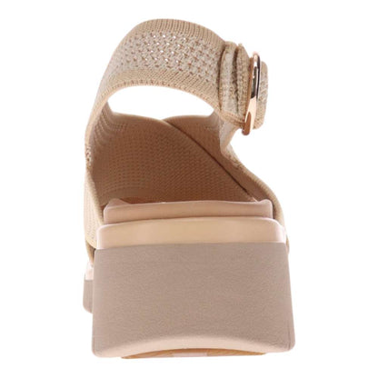 Celia Wedge Sandal - Beige