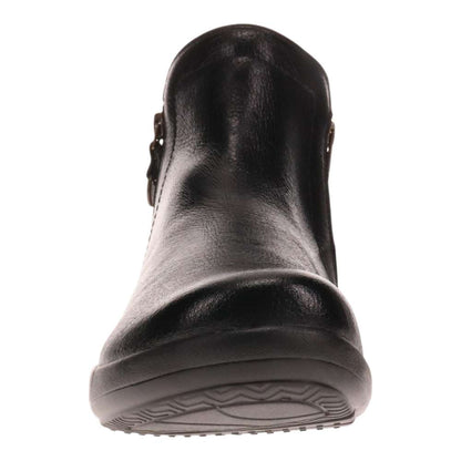 Charleston Zip Boot - Black Pebble