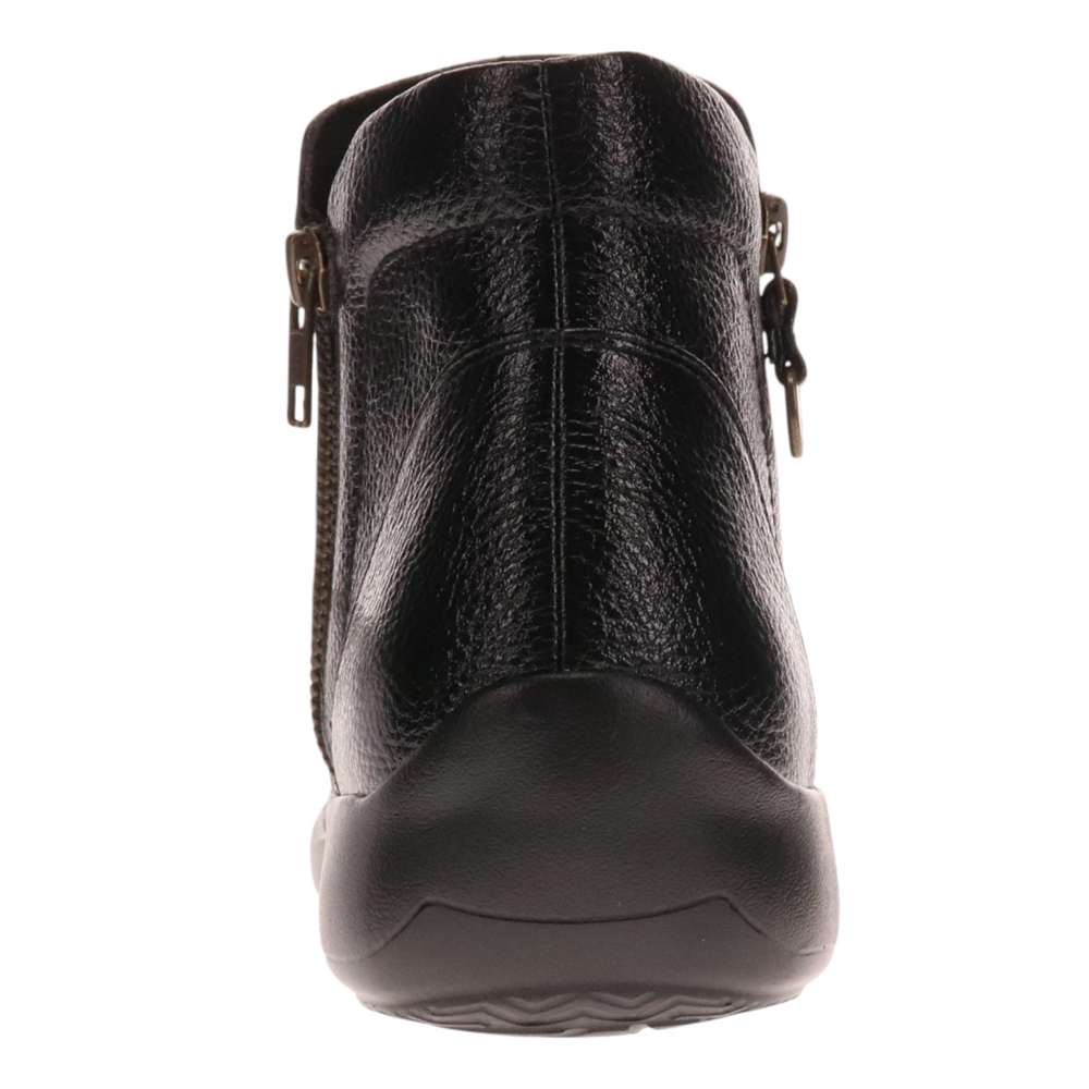 Charleston Zip Boot - Black Pebble
