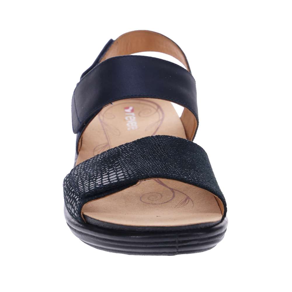 Como Adjustable Slingback Sandal - Sapphire/Navy Lizard