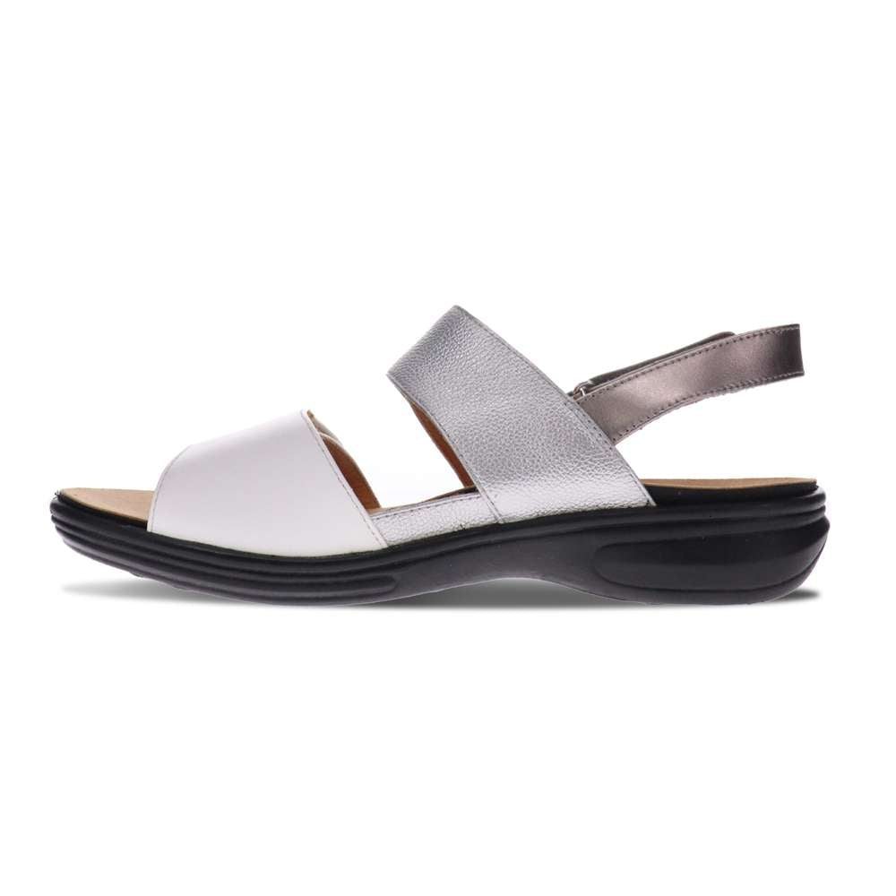 Como Adjustable Slingback Sandal - Silver Fusion