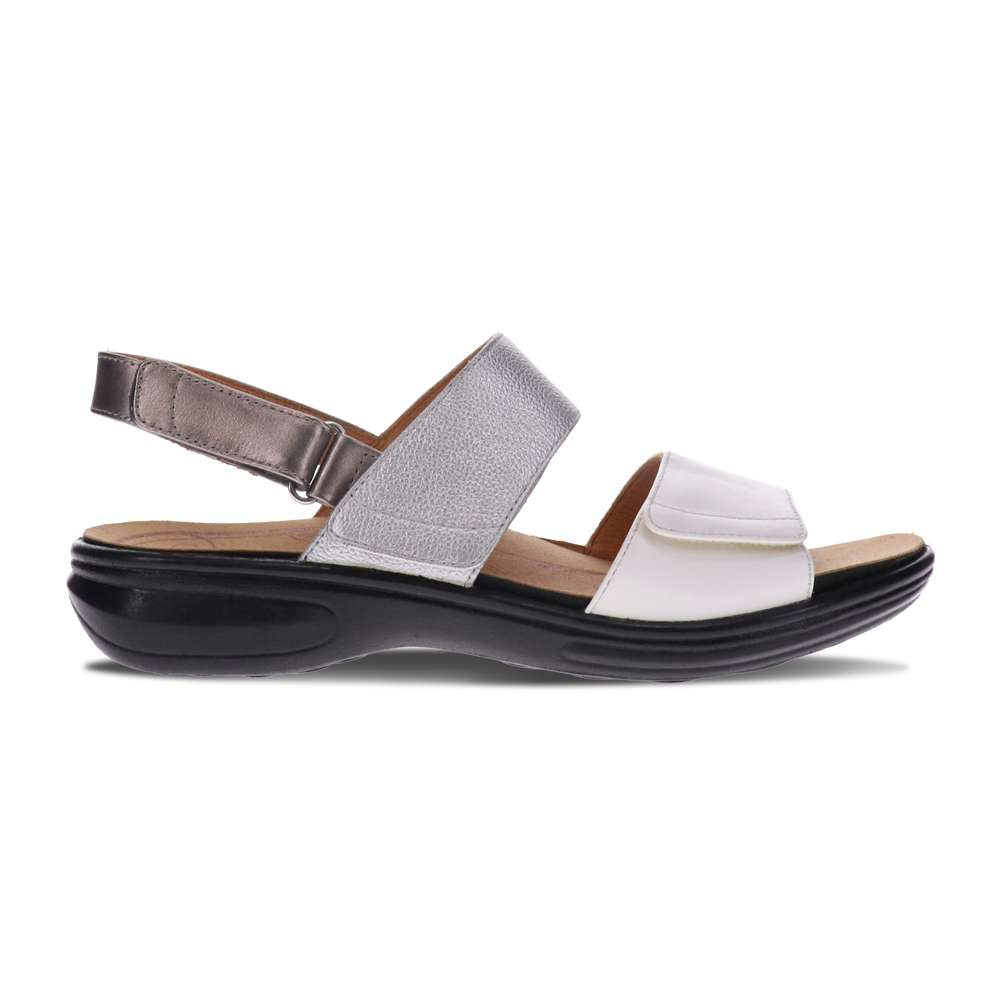 Como Adjustable Slingback Sandal - Silver Fusion