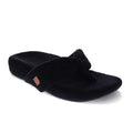 Cozy Toe Post Slipper - Black