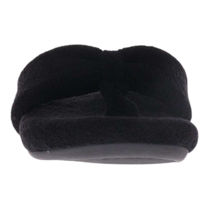 Cozy Toe Post Slipper - Black