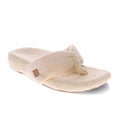 Cozy Toe Post Slipper - Ivory