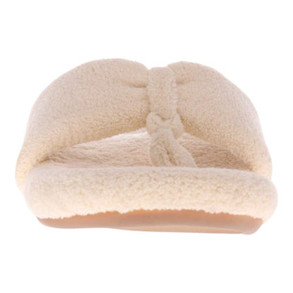 Cozy Toe Post Slipper - Ivory