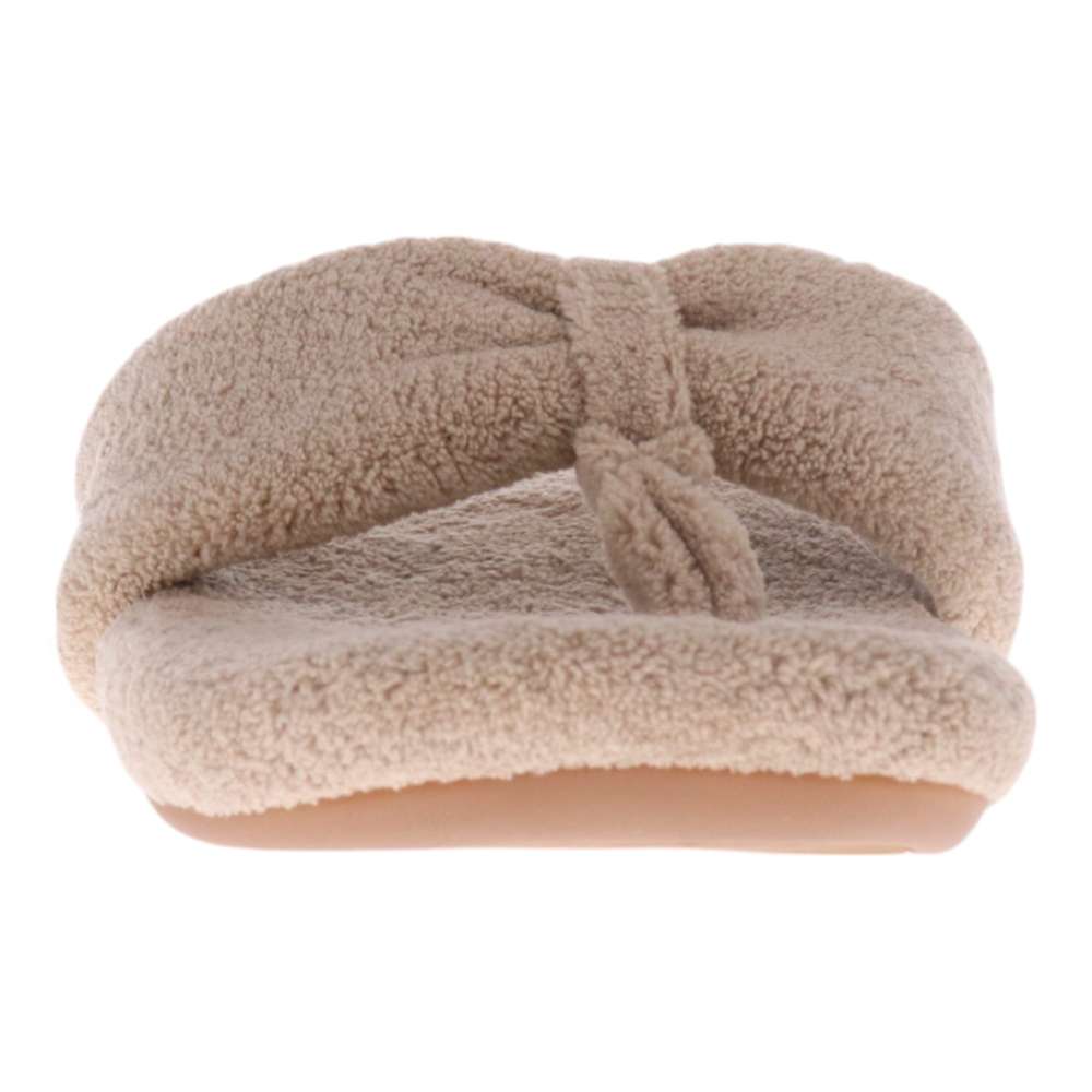 Cozy Toe Post Slipper - Taupe