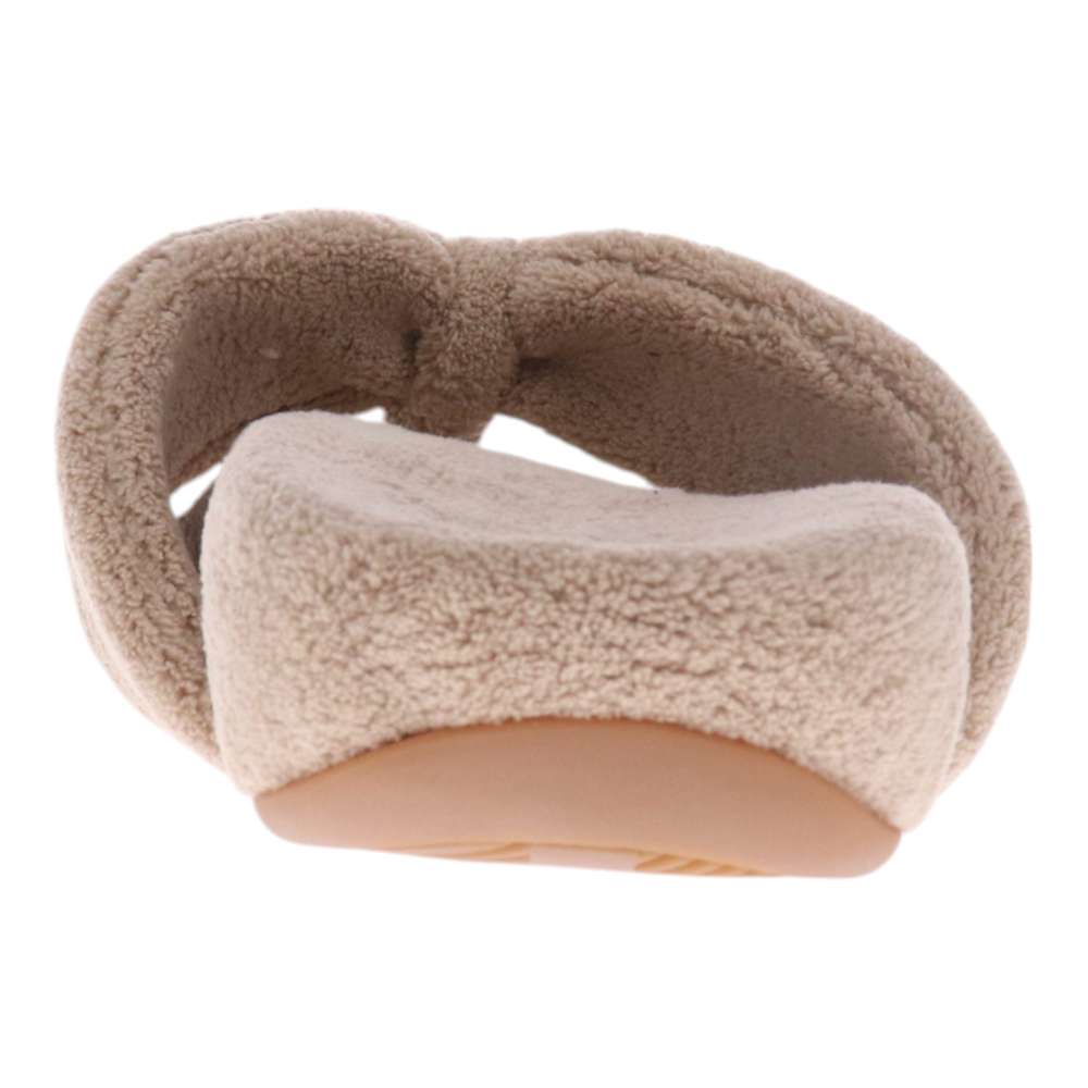Cozy Toe Post Slipper - Taupe