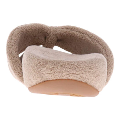 Cozy Toe Post Slipper - Taupe