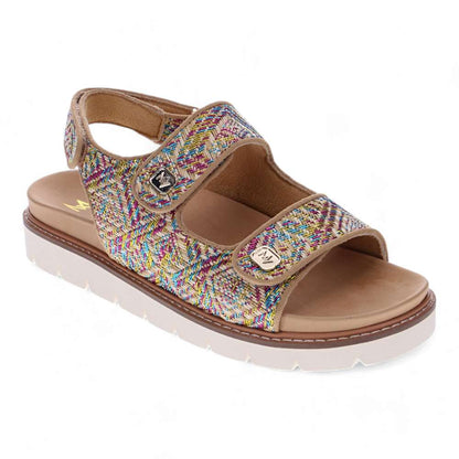 Dakota Slingback Sandal - Multi Raffia
