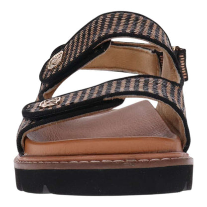 Dakota Slingback Sandal - Black Raffia