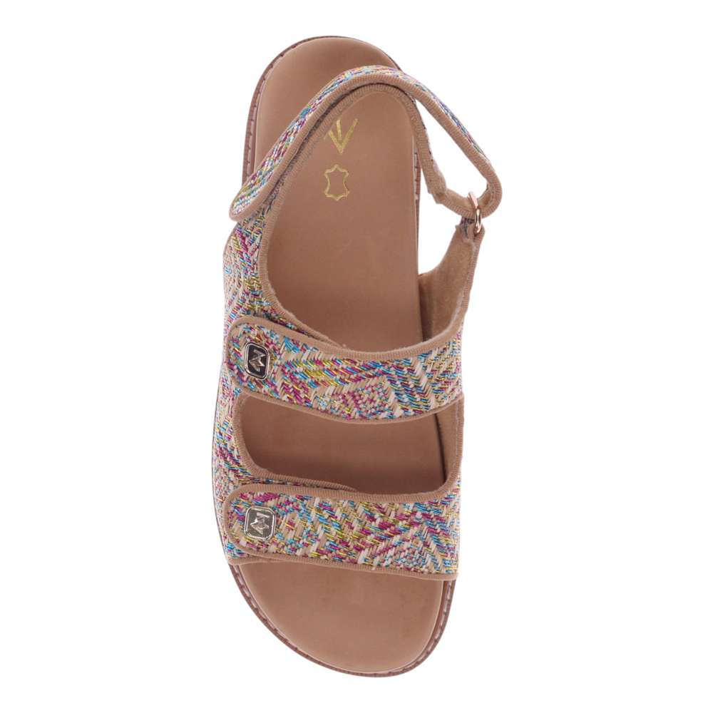 Dakota Slingback Sandal - Multi Raffia