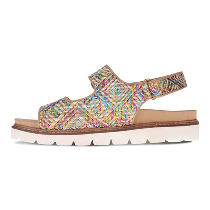 Dakota Slingback Sandal - Multi Raffia