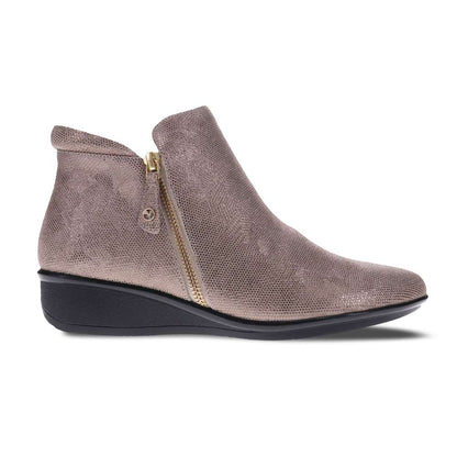 Damascus Wedged Boot - Champagne/Champagne Angle