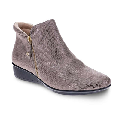 Damascus Wedged Boot - Champagne/Champagne Angle