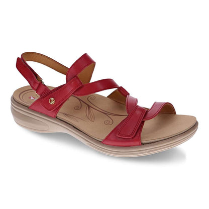 Emerald Adjustable Sandal - Ruby Red