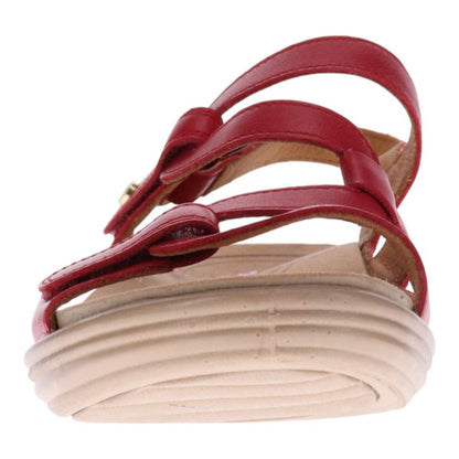 Emerald Adjustable Sandal - Ruby Red