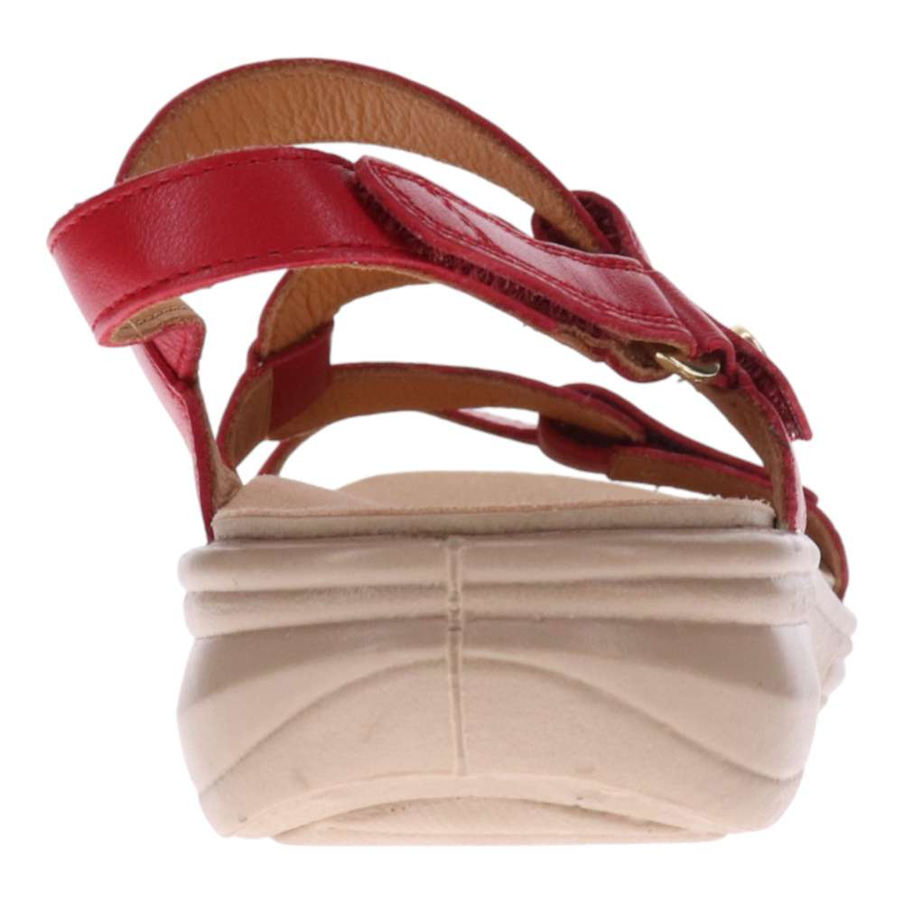 Emerald Adjustable Sandal - Ruby Red