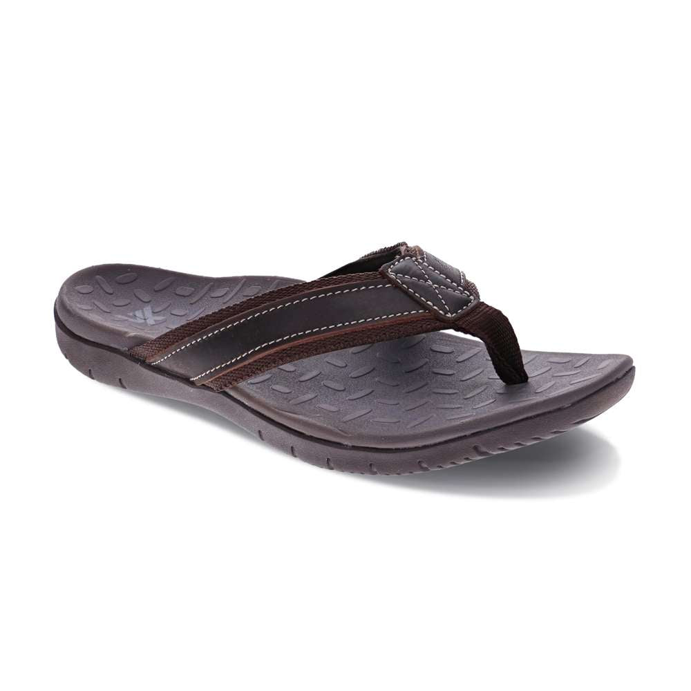 Focus Men's Active Toe Post Sandal - Brown