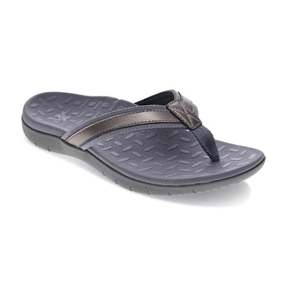 Focus Women's Active Toe Post Sandal - Pewter Metallic