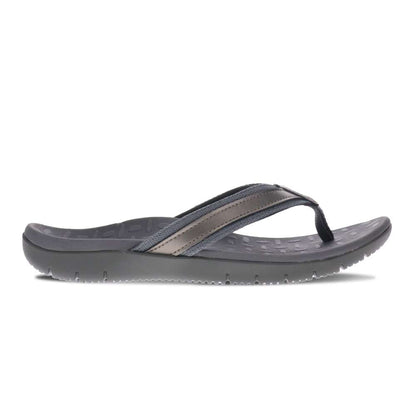 Focus Women's Active Toe Post Sandal - Pewter Metallic