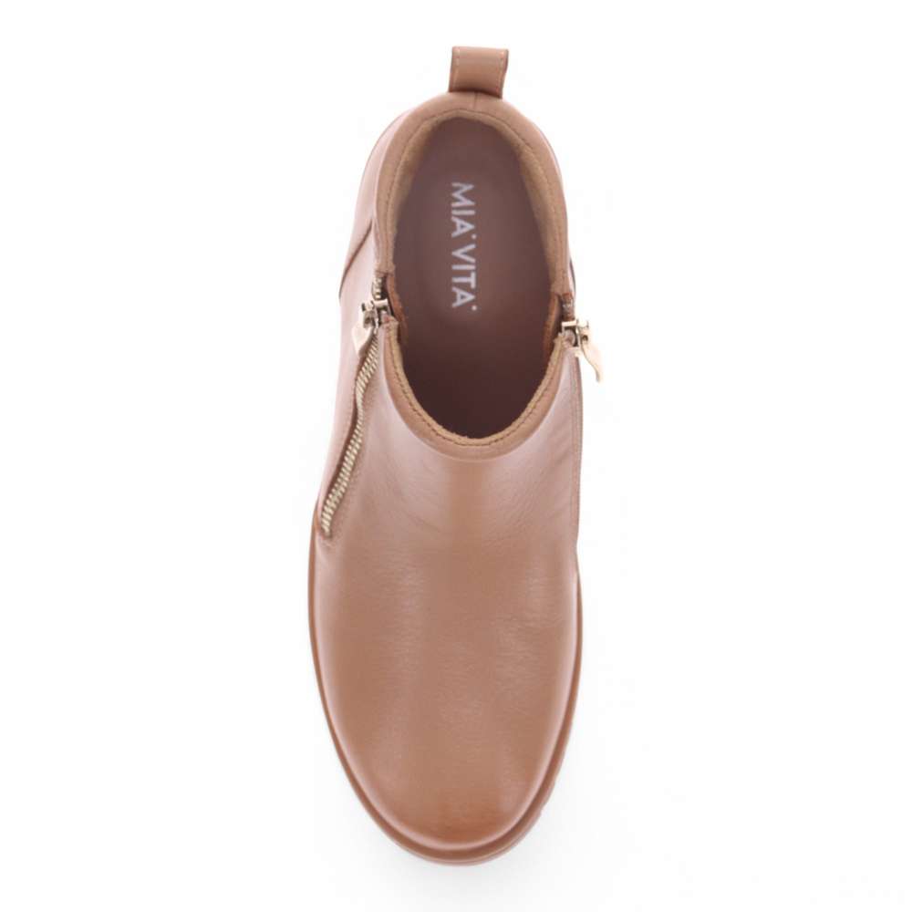 Leni Zip Boot - Fawn