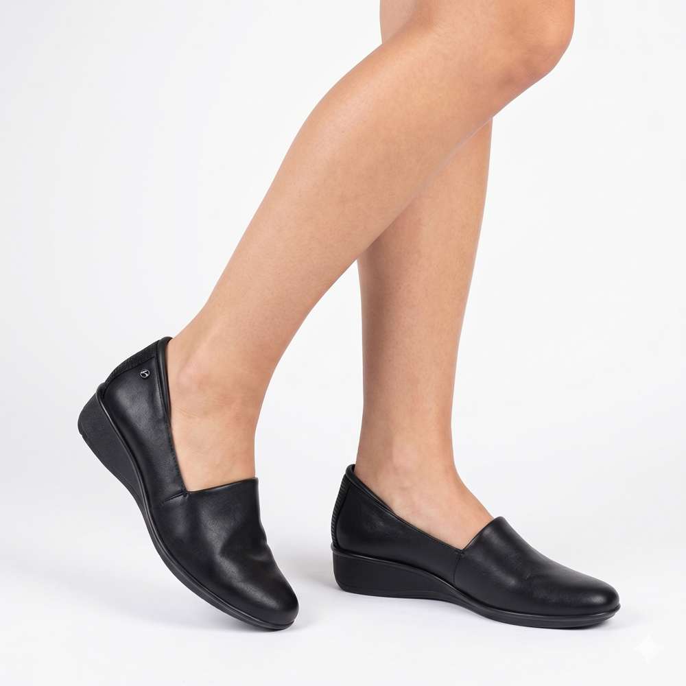 Lugano Loafer - Black Stretch