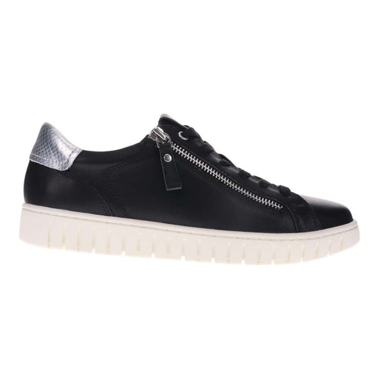 Luna Zip Casual Sneaker - Black