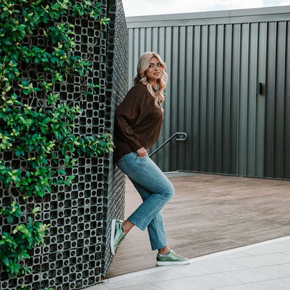 Luna Zip Casual Sneaker - Green