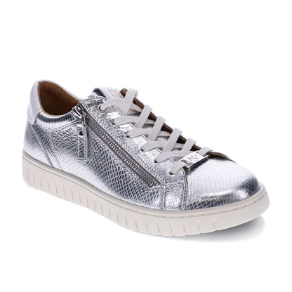 Luna Zip Casual Sneaker - Silver Snake