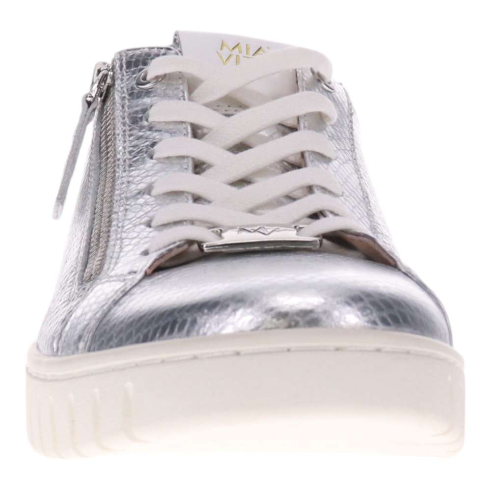 Luna Zip Casual Sneaker - Silver Snake