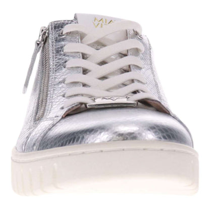 Luna Zip Casual Sneaker - Silver Snake