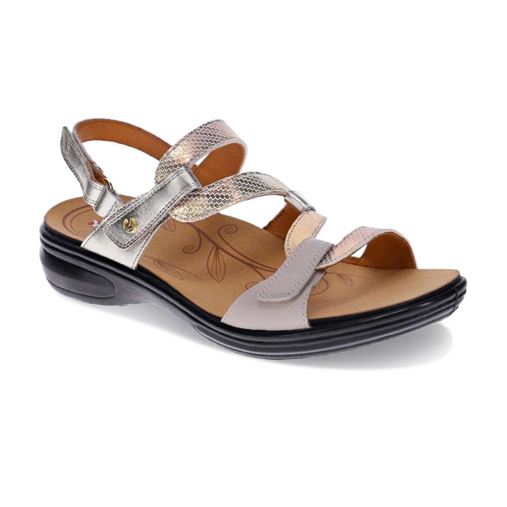 Emerald Adjustable Sandal - Mixed Metallic