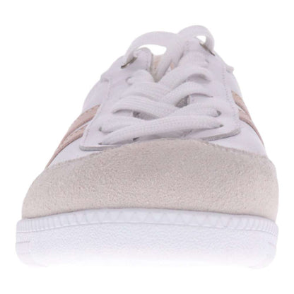 Ramona Lace-Up Casual Sneaker - White/Blush