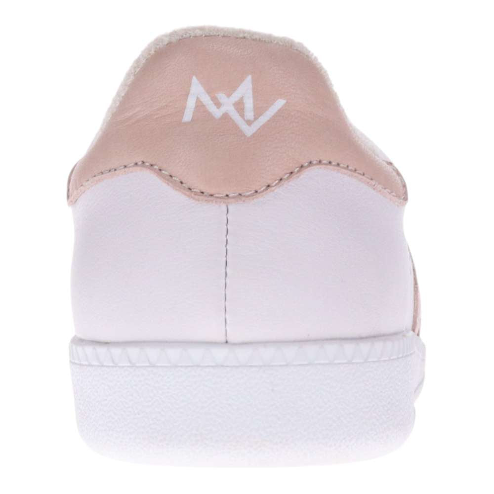 Ramona Lace-Up Casual Sneaker - White/Blush