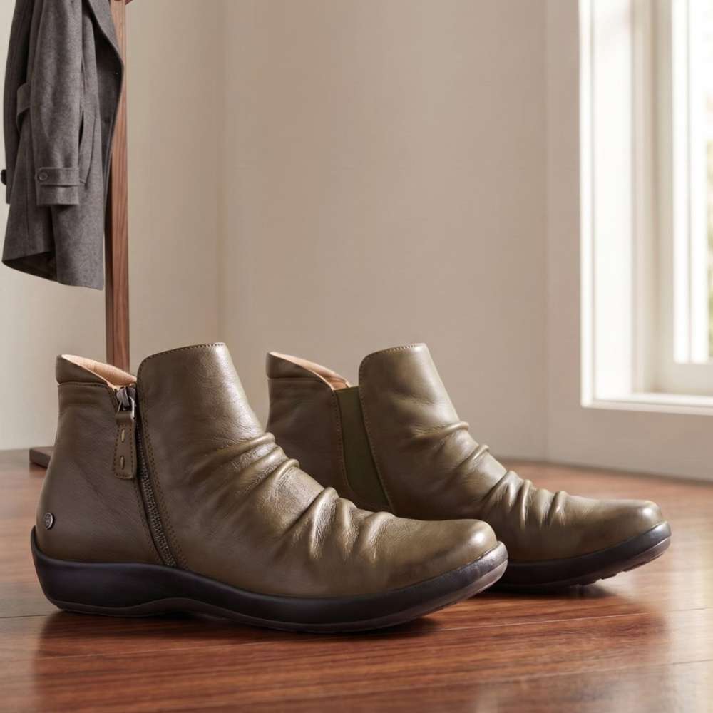 Salzburg Zip Ankle Boot - Olive