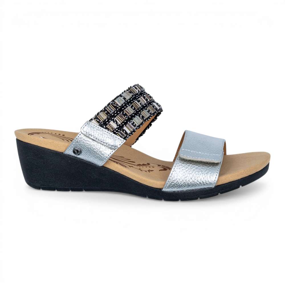 Sorrento Wedge - Silver Multi