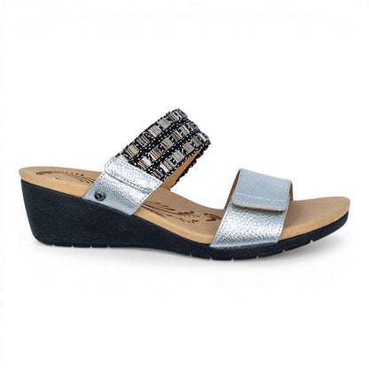 Sorrento Wedge - Silver Multi