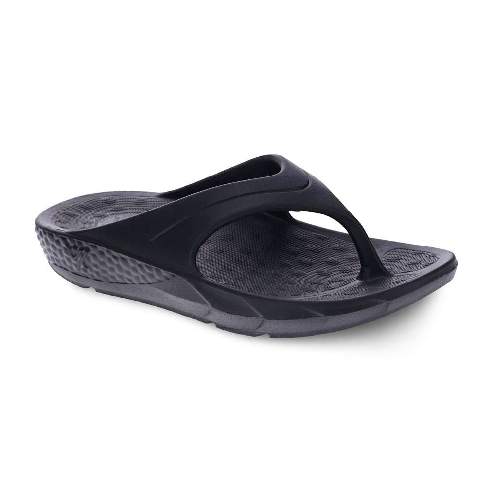 Vitality Recovery Toe Post Sandal - Black