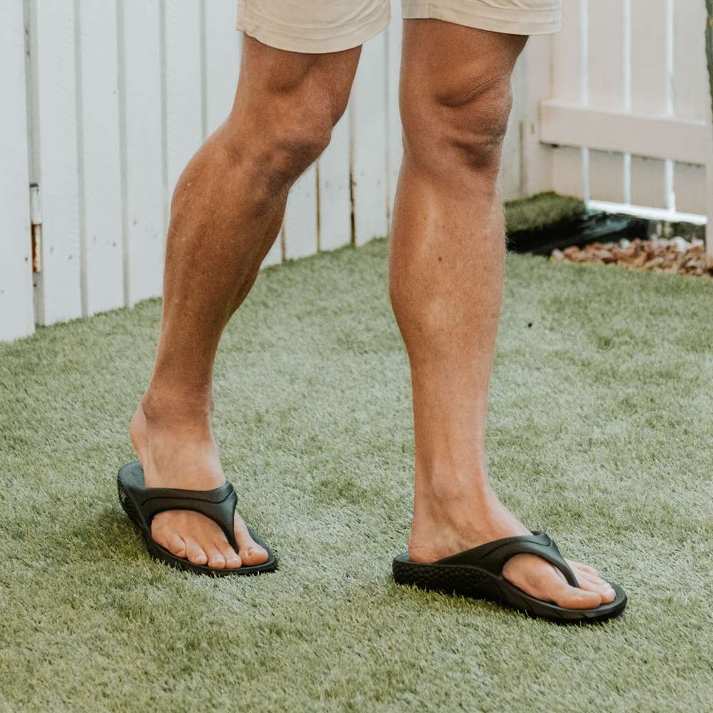 Vitality Recovery Toe Post Sandal - Black