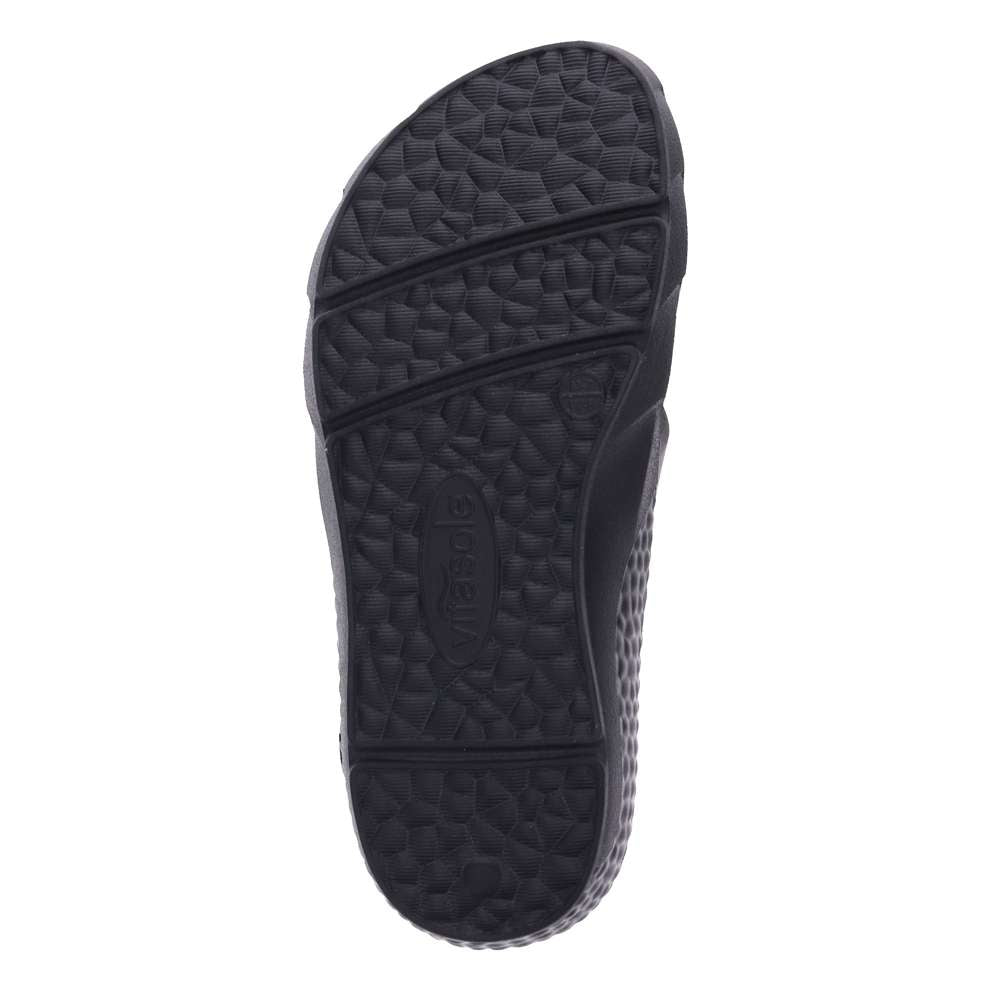 Vitality Recovery Toe Post Sandal - Black